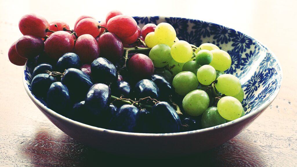 Grapes: Small Fruit, Big Health Benefits - A bunch of fresh grapes.